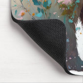 グリズリーベアポートレート動物絵を描の野生動物アート マウスパッド (コーナー)