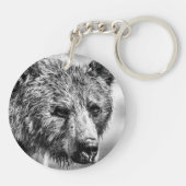 グリズリーベアポートレート キーホルダー (裏面)
