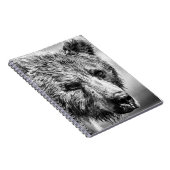 グリズリーベアポートレート ノートブック (右側)