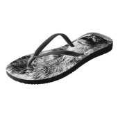 グリズリーベアポートレート ビーチサンダル (アングル)