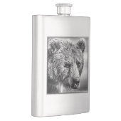 グリズリーベアポートレート フラスク (右)