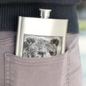 グリズリーベアポートレート フラスク (インサイチュ)