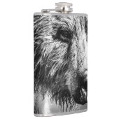 グリズリーベアポートレート フラスク (右)