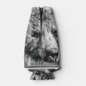 グリズリーベアポートレート ボトルクーラー (裏面)