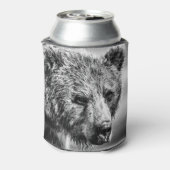 グリズリーベアポートレート 缶クーラー (缶裏面)