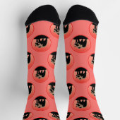 グリズリーベアーアットサンセット – オリジナルワイルドライフアート ソックス (上部)