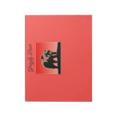 グリズリーベアーアットサンセット – オリジナルワイルドライフアート ノートパッド (回転)