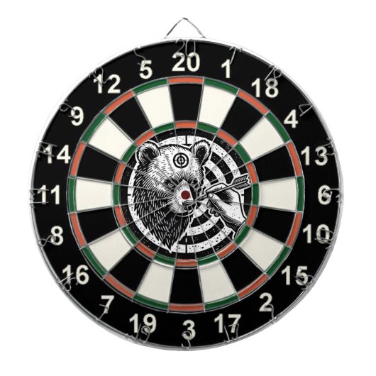 グリズリーベアーインフォレストデザイン ダーツボード (正面)