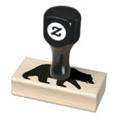 グリズリーベアーシルエットワイルドライフワイルドアニマル ラバースタンプ (スタンプ)