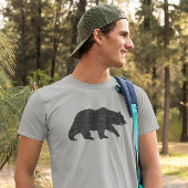 グリズリーベアーシルエット |野生動物 |野生生物 Tシャツ