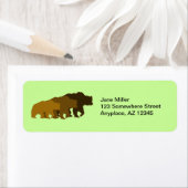 グリズリーベアーズ差出人住所ラベル ラベル (インサイチュ)