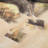 グリズリーベアーズCEスワン、ヴィンテージ森林動物 ジグソーパズル (側面)