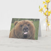 グリズリーベアータングカード カード (黄色い花)