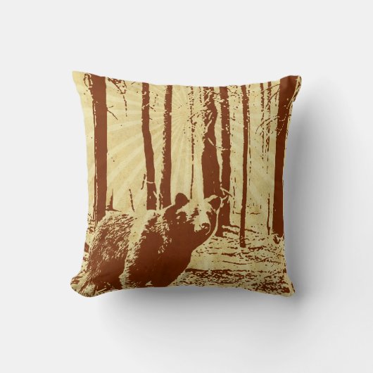 グリズリーベアーピロー クッション (正面)