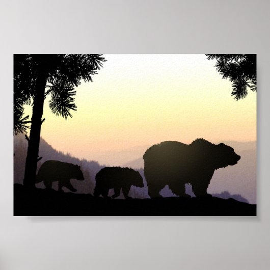 グリズリーベアーファミリー ポスター (正面)