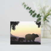 グリズリーベアーファミリー ポストカード (スタンド正面)