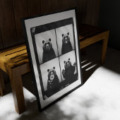 グリズリーベアーフォトブーストレンディーウォールアートポスター ポスター