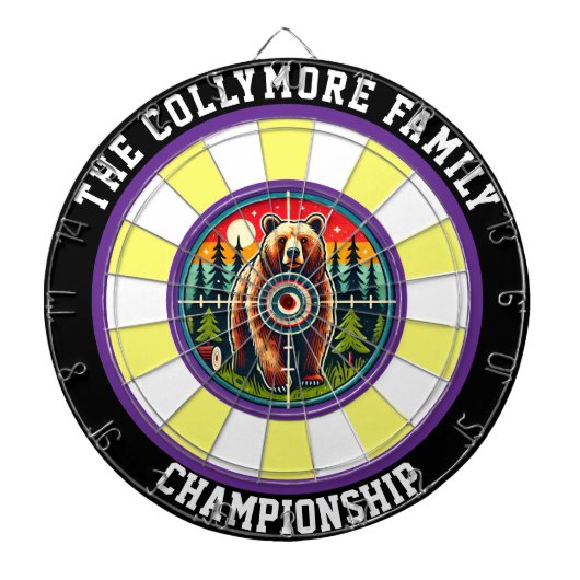 グリズリーベアーフォレストの目標焦点 ダーツボード (正面)