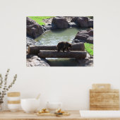 グリズリーベアーポスター ポスター (キッチン)