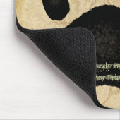 グリズリーベアーポープリントワイルドライフサポーターマウスパッド マウスパッド (コーナー)