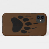 グリズリーベアーポープリントワイルドライフデザイン Case-Mate iPhoneケース (裏面(横))