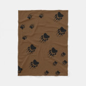 グリズリーベアーマザーアンドキューブポープリント フリースブランケット (正面)