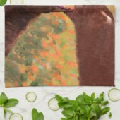 グリズリーベアーママとカブ絵画ズ – ワイルドライフアート キッチンタオル (折り畳み)