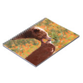 グリズリーベアーママとカブ絵画ズ – ワイルドライフアート ノートブック (左側)