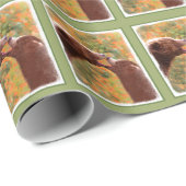 グリズリーベアーママとカブ絵画ズ – ワイルドライフアート ラッピングペーパー (ロールコーナー)