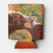 グリズリーベアーママとカブ絵画ズ – ワイルドライフアート 缶クーラー (正面)