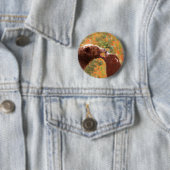 グリズリーベアーママとカブ絵画ズ – ワイルドライフアート 缶バッジ (インサイチュ)