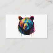 グリズリーベアーラバーポップ・アートのトアートビッググリズリーベアー 名刺 (正面)