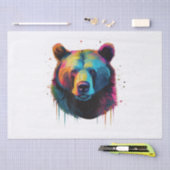 グリズリーベアーラバーポップ・アートのトアートビッググリズリーベアー 薄葉紙 (クラフト)