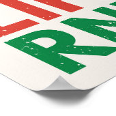 グリズリーベアーロゴ付きカリフォルニア ポスター (角)