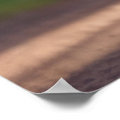 グリズリーベアー動物おもしろいサイクリングバイクハッピーリラックス ポスター (角)