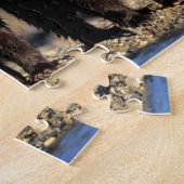 グリズリーベアー、ブラウンベアー、カブ、カトマイナショナル ジグソーパズル (側面)