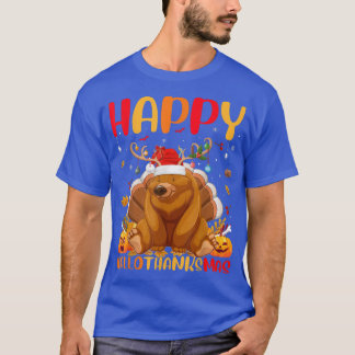 グリズリーベア動物愛好家ハッピーグリズリーベアーハロー Tシャツ