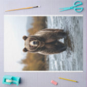 グリズリーベア川を切り離す 薄葉紙 (クラフト)