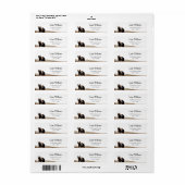 グリズリーベア差出人住所ラベル ラベル (フルシート)