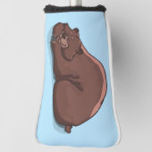 グリズリーベア怠惰ベアーパターゴルフヘッドカバー ゴルフヘッドカバー (回転90)