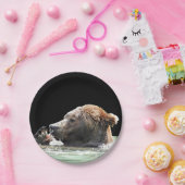 グリズリーベア紙プレート ペーパープレート (パーティー)