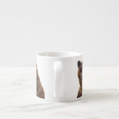 グリズリーベア絵画 – のアクリル エスプレッソカップ (裏面)