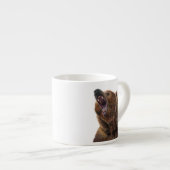 グリズリーベア絵画 – のアクリル エスプレッソカップ (正面右)