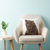 グリズリーベア絵画 – のアクリル クッション (椅子)