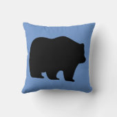 グリズリーベア装飾用クッション クッション (裏面)