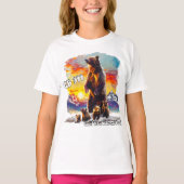 グリズリーベア399 4キューブグランドテトン国立公園 Tシャツ (正面)