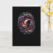 グリズリーベア カード (黄色い花)