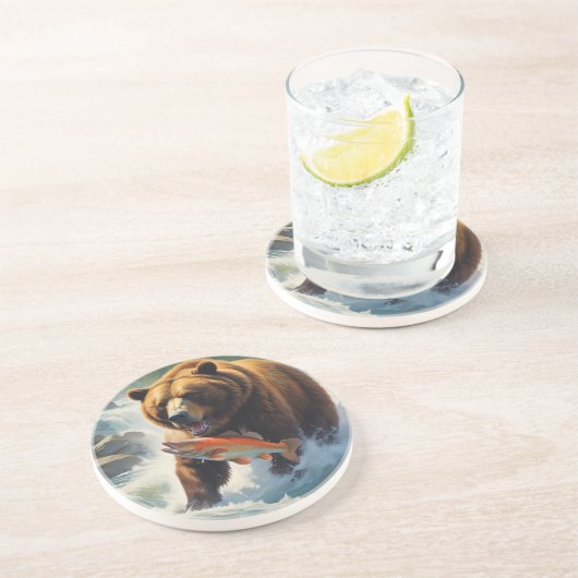 グリズリーベア コースター (側面)