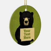 グリズリーベア セラミックオーナメント (右)