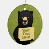 グリズリーベア セラミックオーナメント (左)